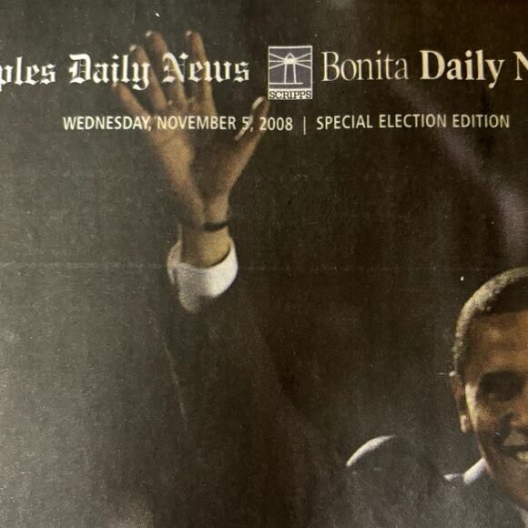 Election Win 2008 Obama Lot of 3 Naples, Fort Myers Bonita Springs FL NEVER READ - Picture 6 of 6